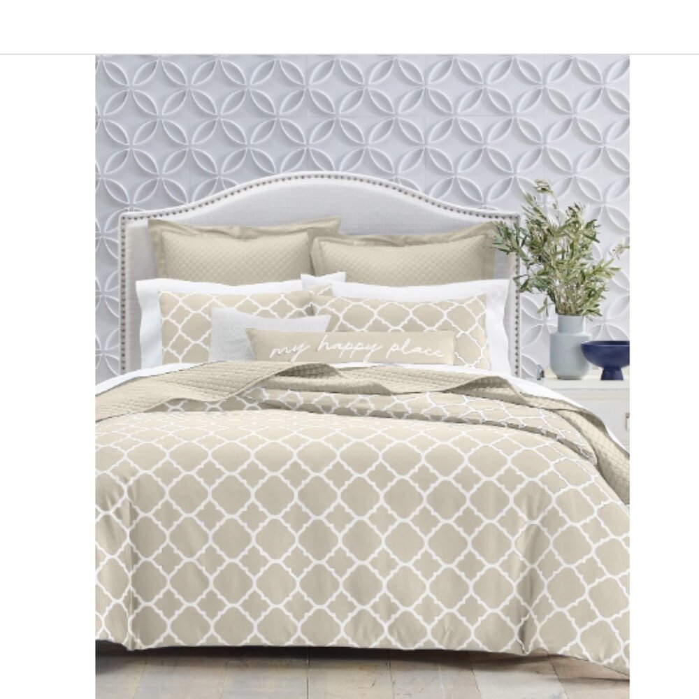 Charter Club Damask Designs Geometric Dove 2-Pc. Comforter Set, Twin,